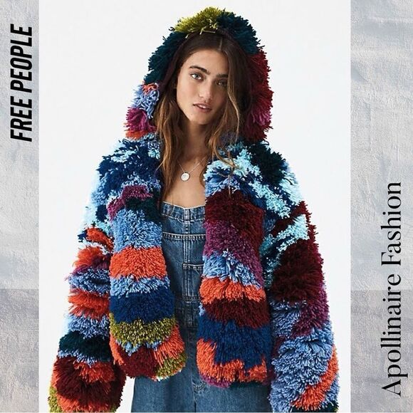 FREE PEOPLE PAINT BY NUMBERS JACKET NEW XS - Picture 4 of 10